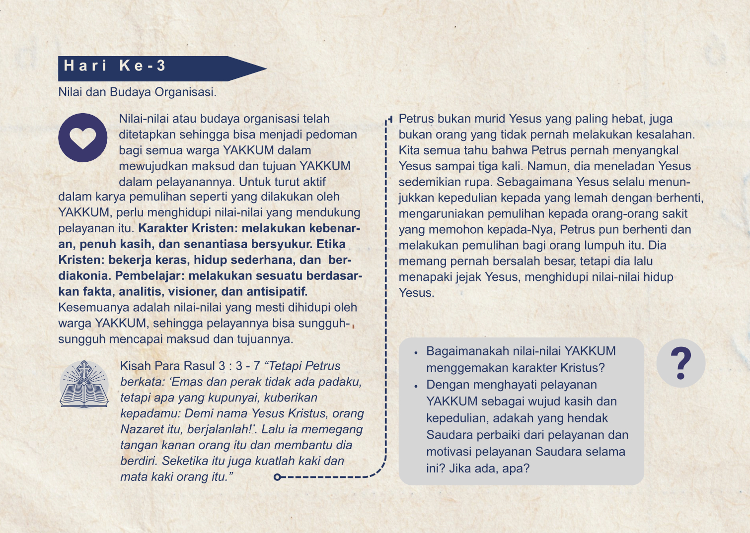 hari 3 sangkan pakaryan yakkum