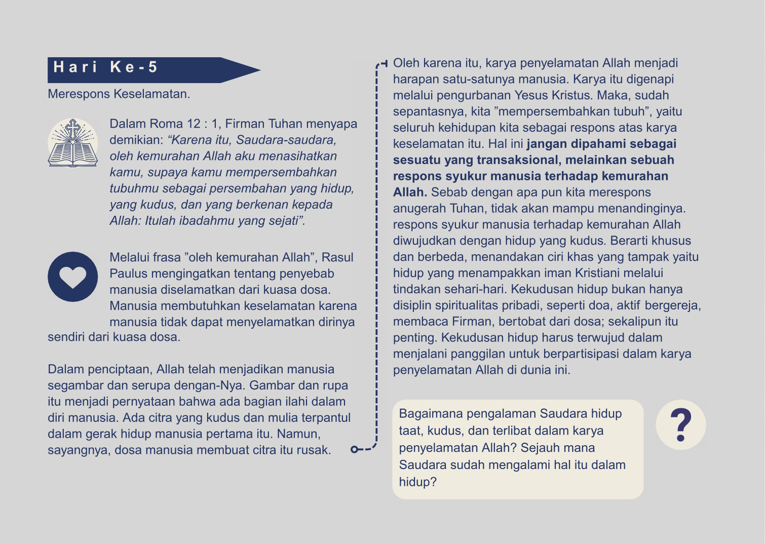 hari 5 sangkan pakaryan yakkum