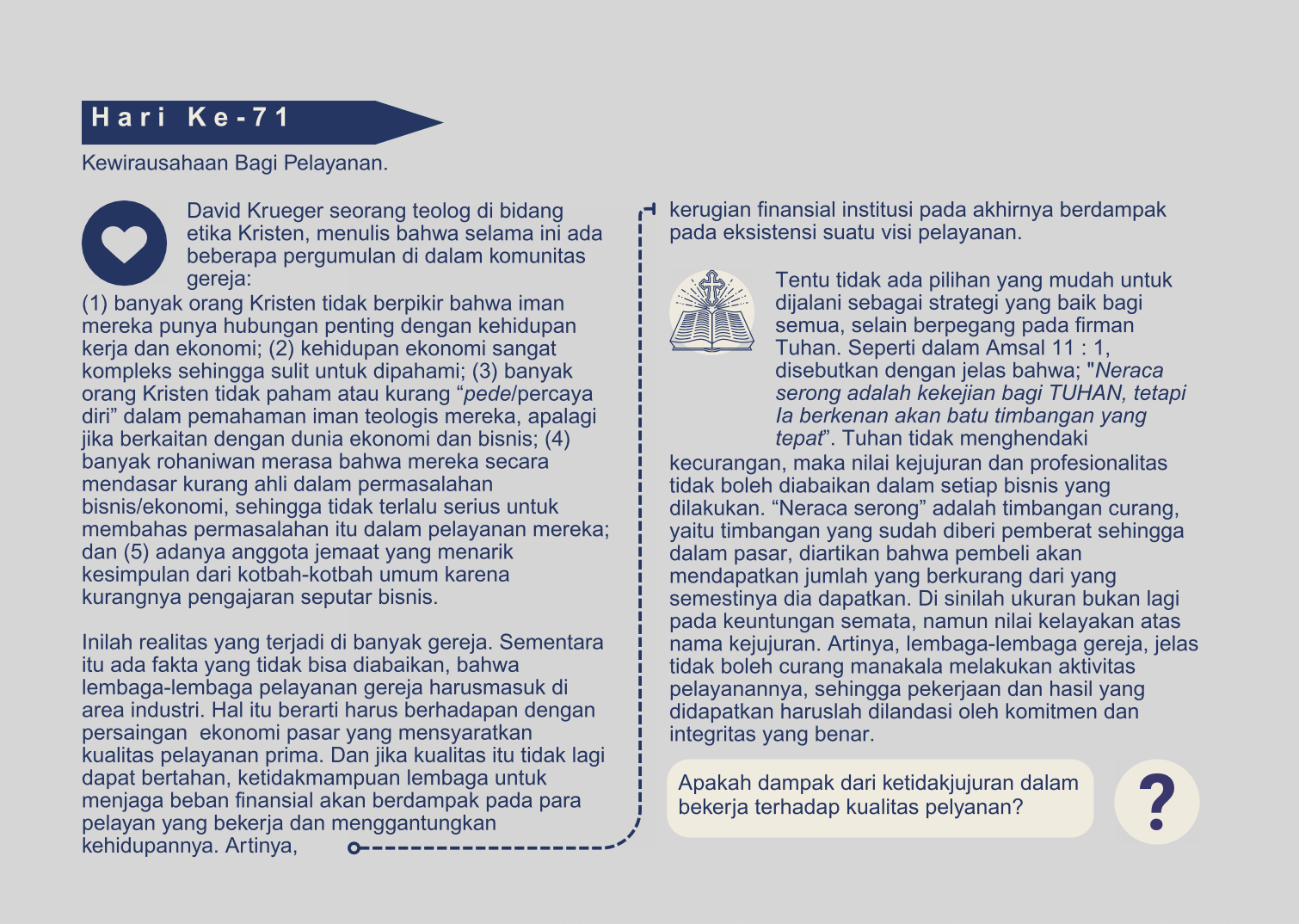 hari 71 sangkan pakaryan yakkum