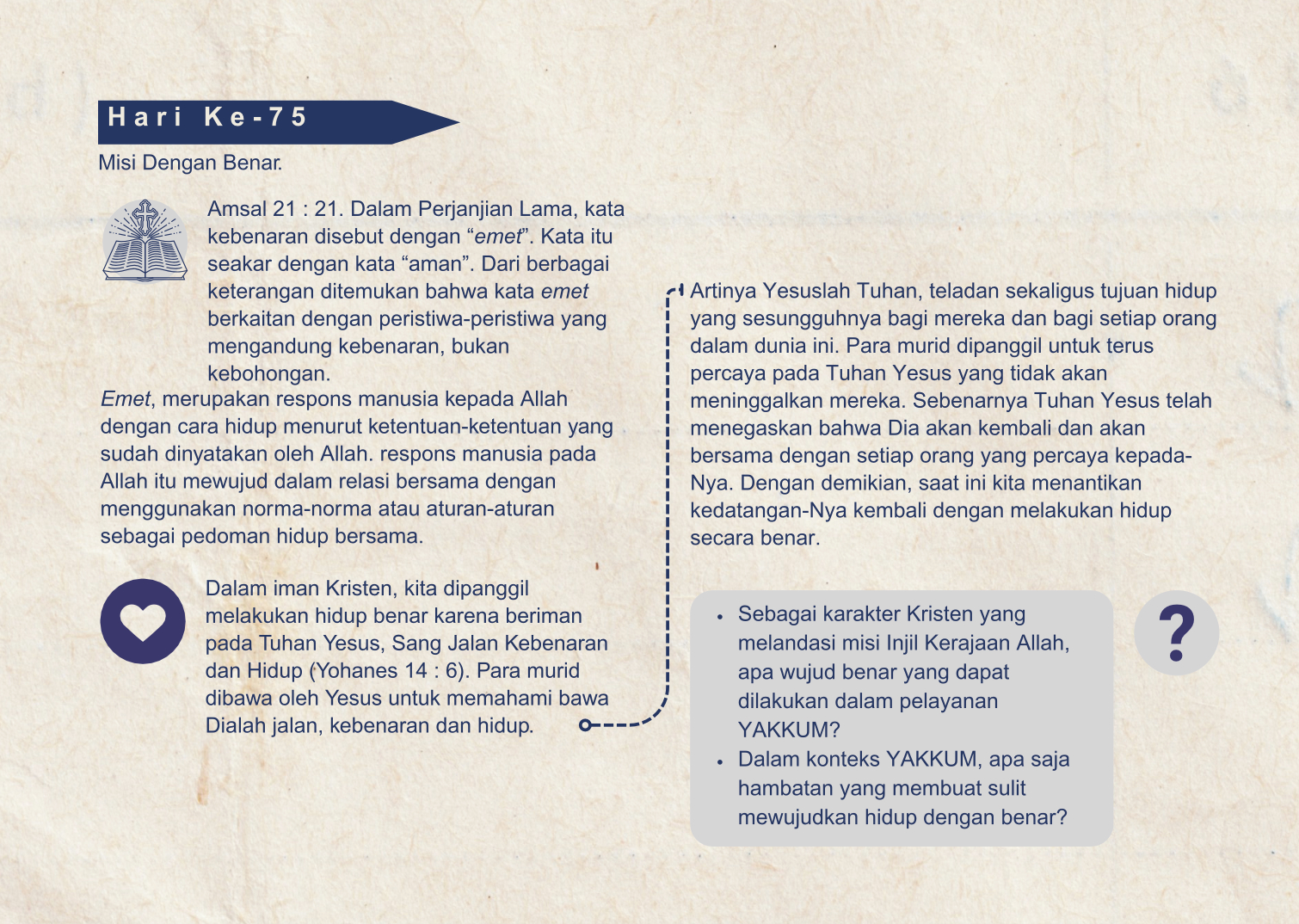 hari 75 sangkan pakaryan yakkum