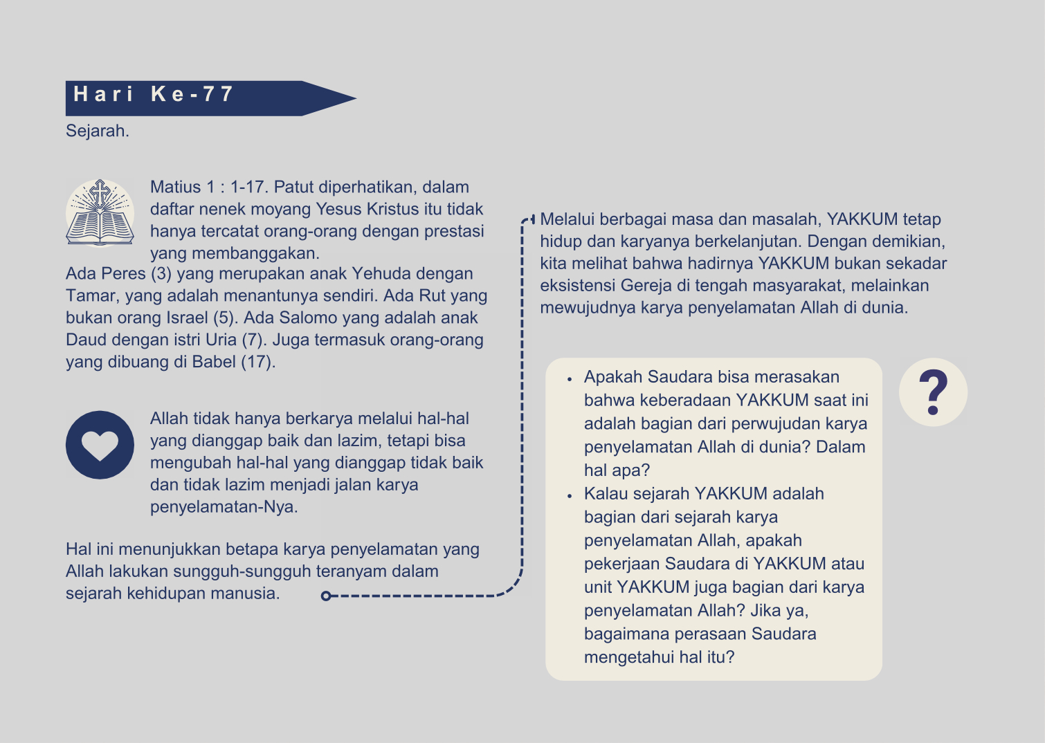 hari 77 sangkan pakaryan yakkum