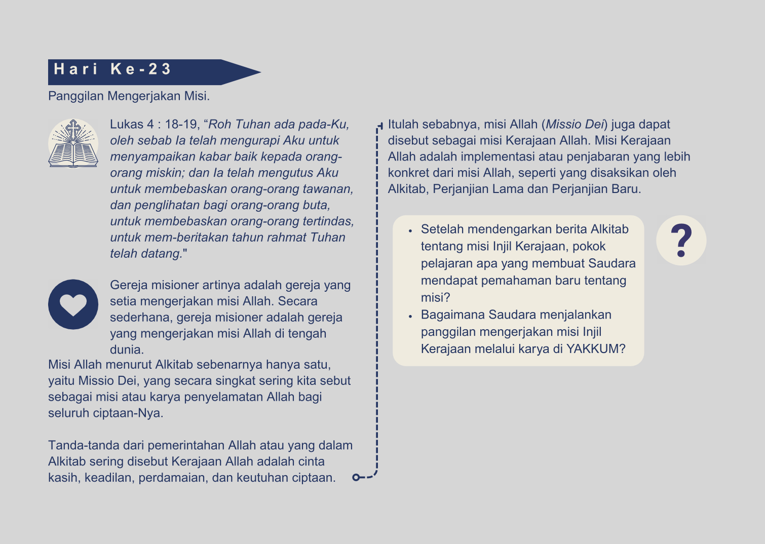 hari 23 sangkan pakaryan yakkum