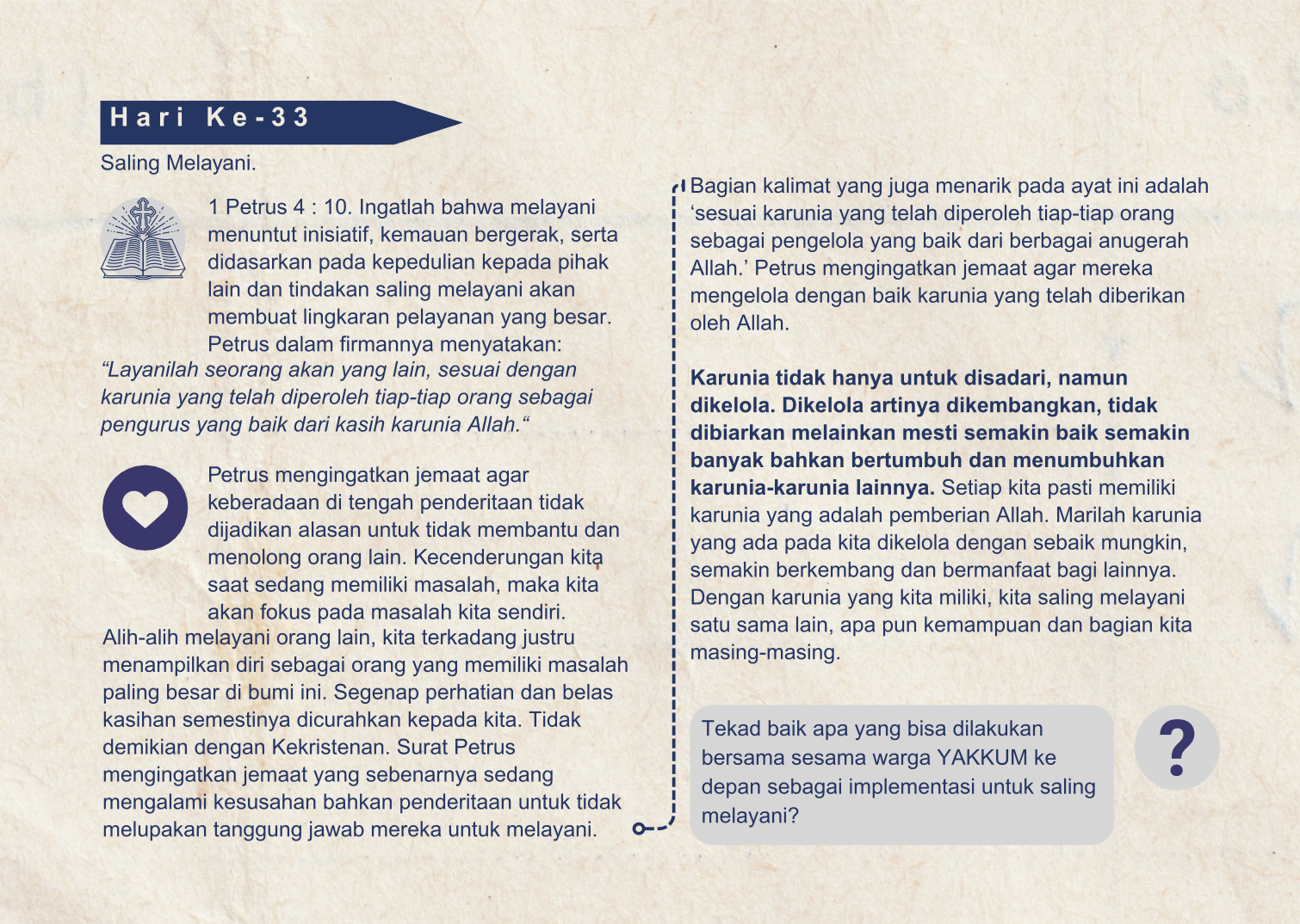 hari 33 sangkan pakaryan yakkum