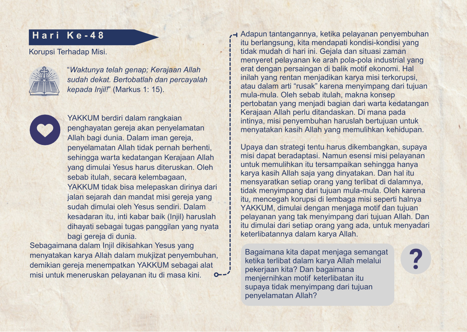 hari 48 sangkan pakaryan yakkum